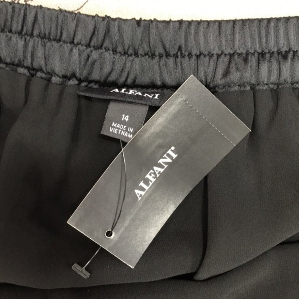 Alfani Asymmetrical Ruffle-Hem Skirt - Picture 7 of 11